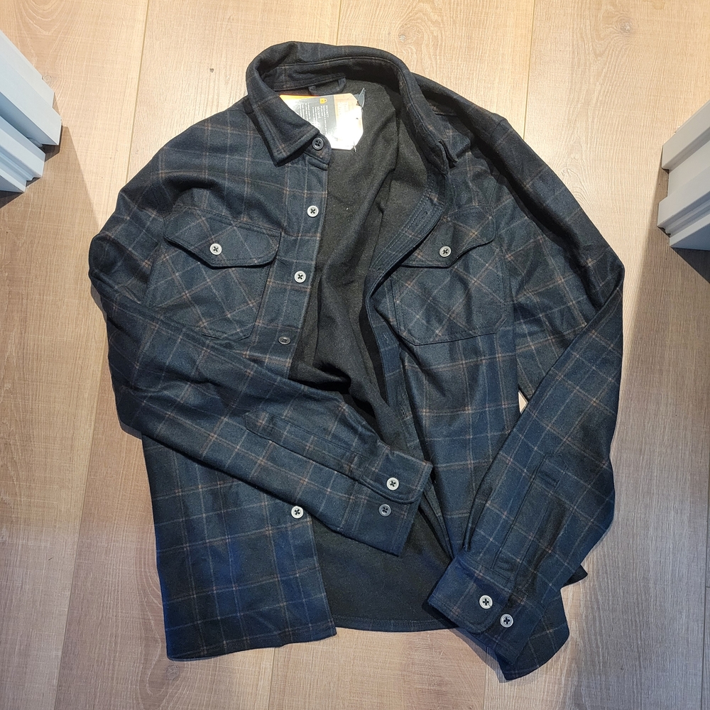 Men's Plaid Jacket - Black and Gray